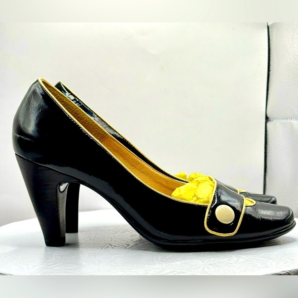 EUC IOB Sofft Magnolia Black‎ Patent Leather Heels | Comfort Pumps | Size 9